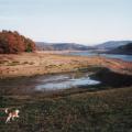 le lac de Pannecière vide